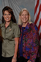 Sarah Palin and Barbara Leff